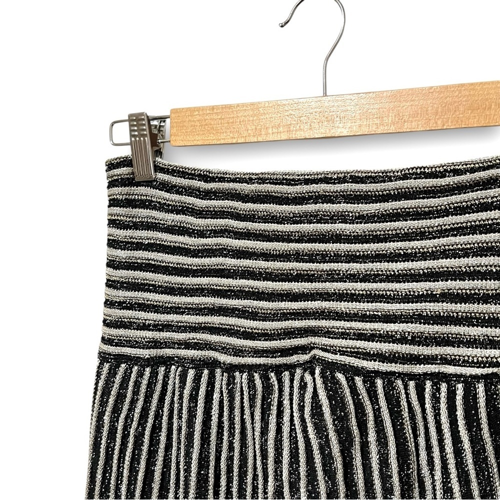 M by Missoni Zig Zag Metallic Midi Skirt Size 8 New - Picture 8 of 17